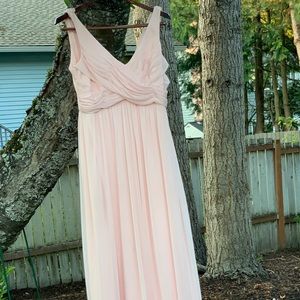 David’s bridal petal pink long dress